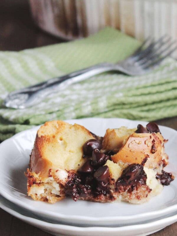 Chocolate Cinnamon Bread Pudding @diethood