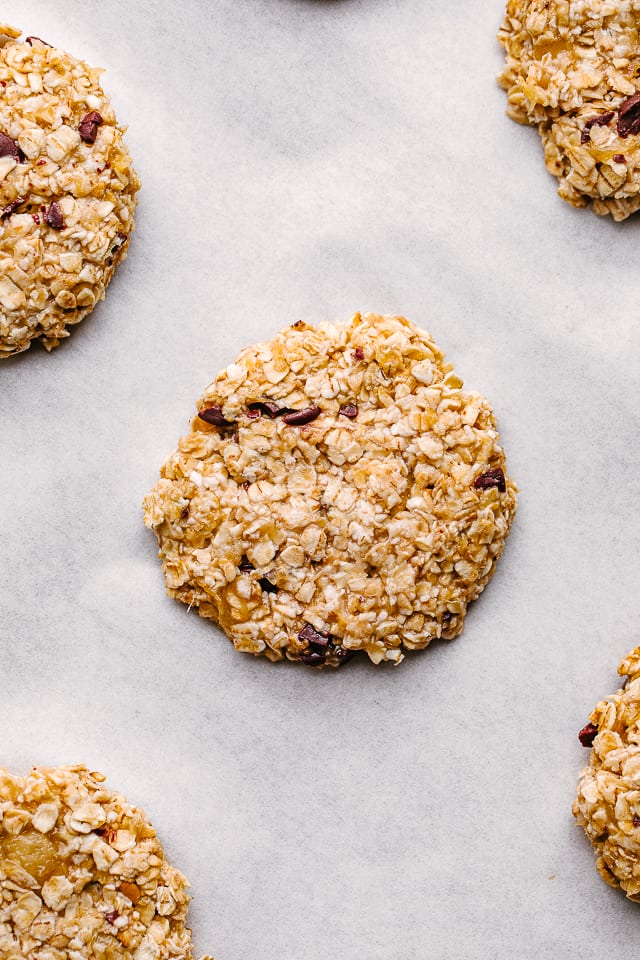 Cookies with oats and bananas.