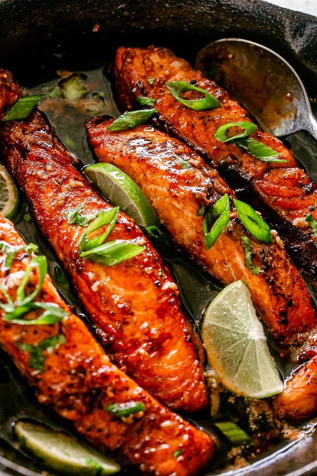 Honey Garlic Salmon Fillets