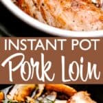 instant pot pork loin pin image