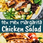 Tex mex chicken salad Pinterest image.